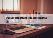 gta5键盘辅助瞄准,gta5如何辅助瞄准